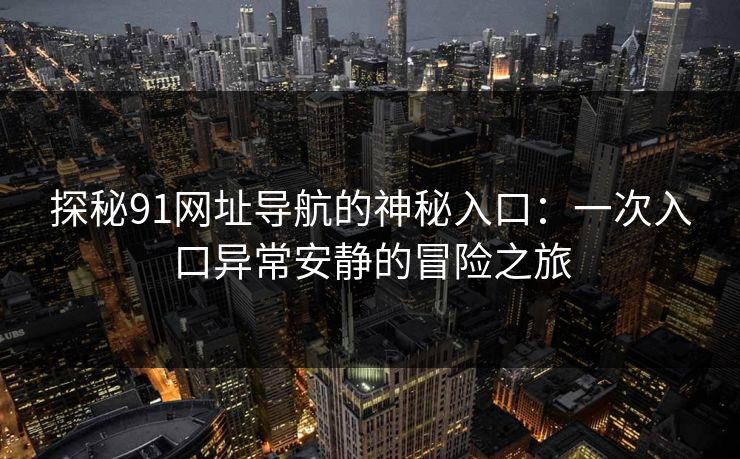 探秘91网址导航的神秘入口：一次入口异常安静的冒险之旅